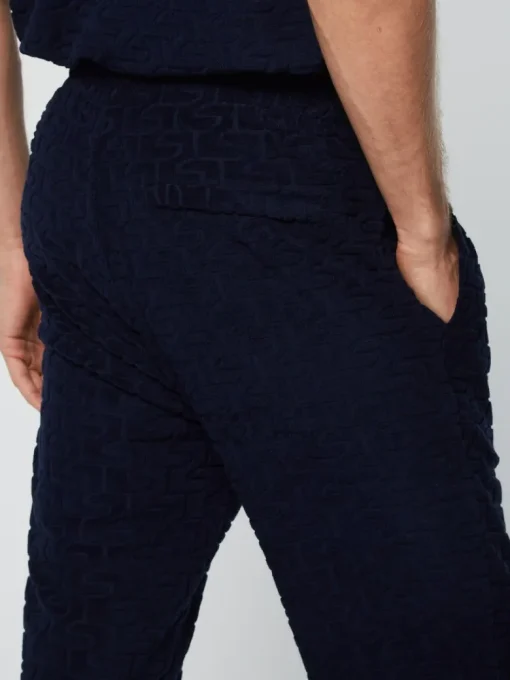 Clearance Livata Monogram Track Pant- Maritime Blue Pants And Sweatpants