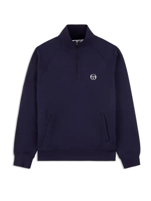 Best Mezza Half Zip- Maritime Blue Sweatshirts And Hoodies