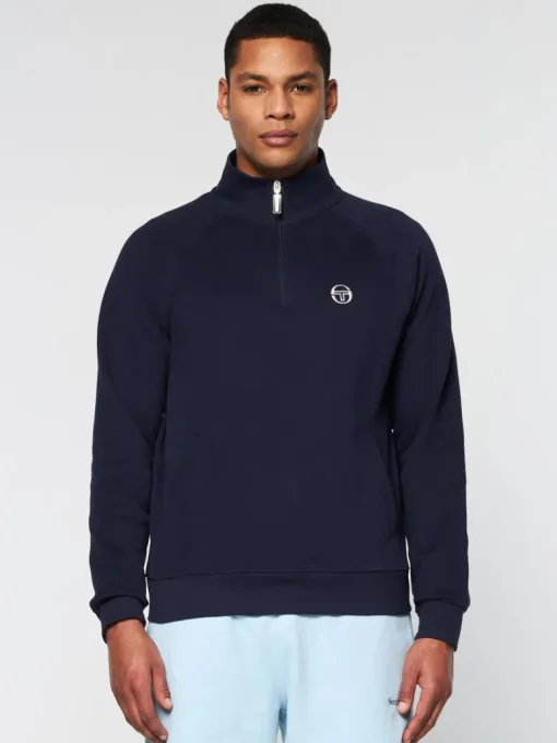 Best Mezza Half Zip- Maritime Blue Sweatshirts And Hoodies