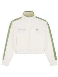 Online Miss Carlotta Velour Track Jacket- Gardenia Tracksuits