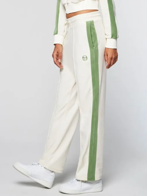 Clearance Miss Carlotta Velour Track Pant-Gardenia Velour