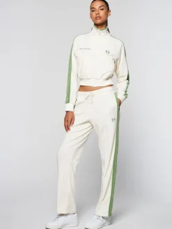 Fashion Miss Carlotta Velour Track Pant-Gardenia Tracksuits