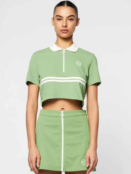 Clearance Miss Supermac Polo- Jade Green Tops And Sports Bras
