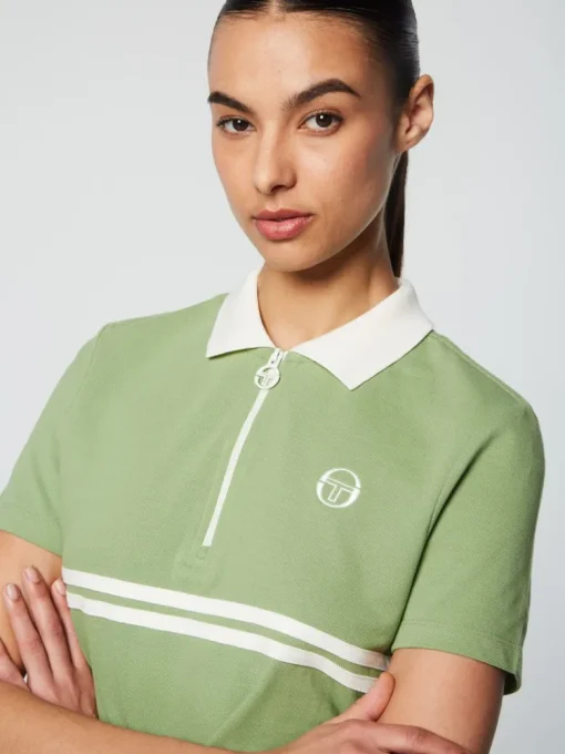 Clearance Miss Supermac Polo- Jade Green Tops And Sports Bras