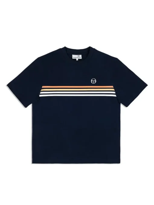 Outlet New Melfi T-Shirt- Maritime Blue/ White The Essentials