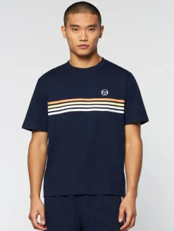 Clearance New Melfi T-Shirt- Maritime Blue/ White View All