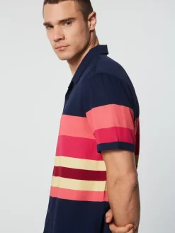 Outlet Pennellata Cabana Shirt- Maritime Blue/ Multi View All