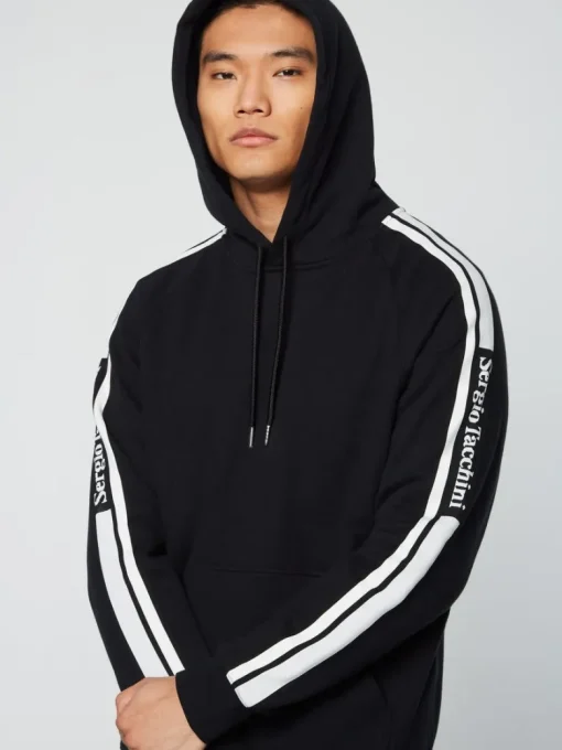Discount Pereto Tape Hoodie- Black Beauty Sweatshirts And Hoodies