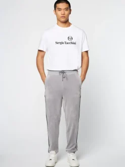 Online Pereto Velour Track Pant- Sleet Velour