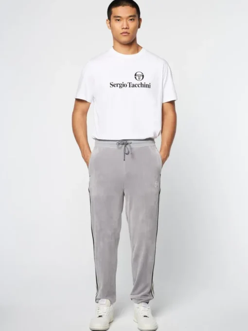 Online Pereto Velour Track Pant- Sleet Velour