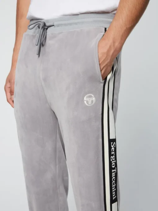 Online Pereto Velour Track Pant- Sleet Velour