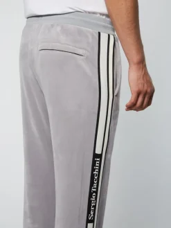 Online Pereto Velour Track Pant- Sleet Velour