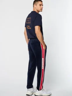 Discount Pereto Velour Track Pant- Maritime Blue Velour