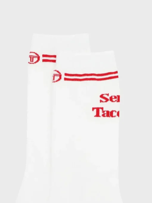 Outlet Prep Crew High Socks- White For The Court