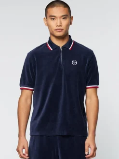 Sale Primo Velour Polo- Maritime Blue Matching Separates