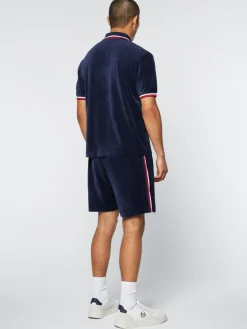 Sale Primo Velour Polo- Maritime Blue Matching Separates