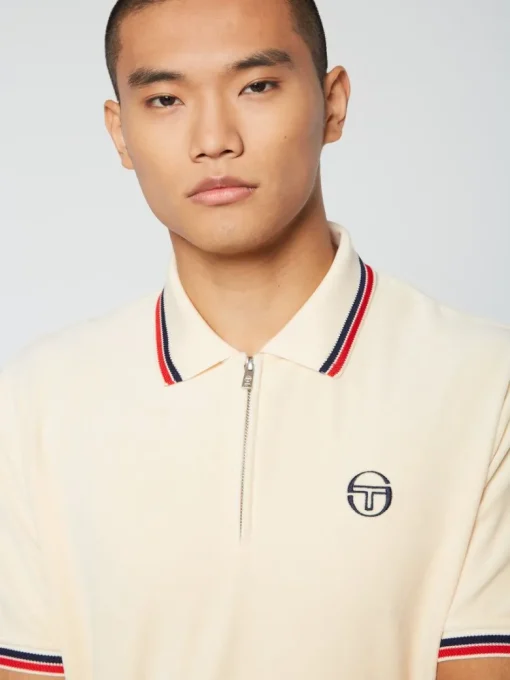 Fashion Primo Velour Polo- Pearl Ivory Velour