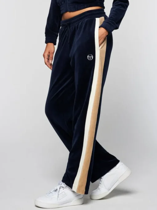 Best Rosa Velour Track Pant- Maritime Blue View All