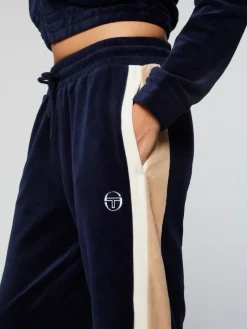 Best Rosa Velour Track Pant- Maritime Blue View All