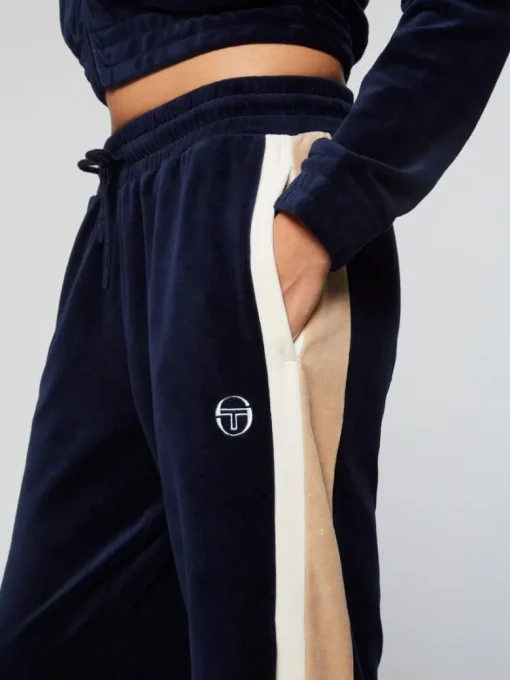 Best Rosa Velour Track Pant- Maritime Blue View All