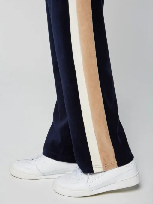 Best Rosa Velour Track Pant- Maritime Blue View All
