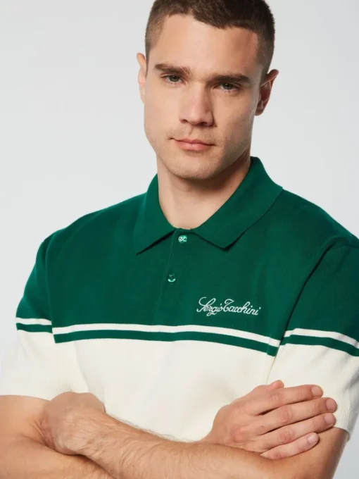 Hot Roselli Knit Polo- Evergreen View All