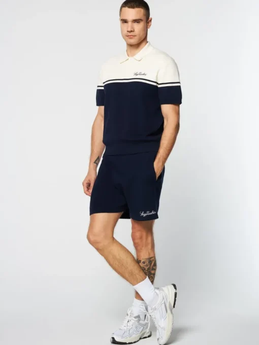 New Roselli Knit Polo- Gardenia Polos