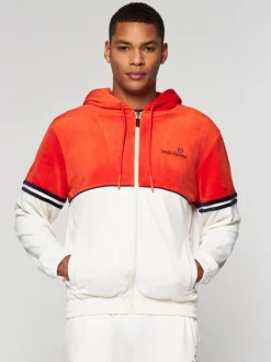 Hot Scopeto Full-Zip Velour Hoodie- Poinciana/ Gardenia Velour