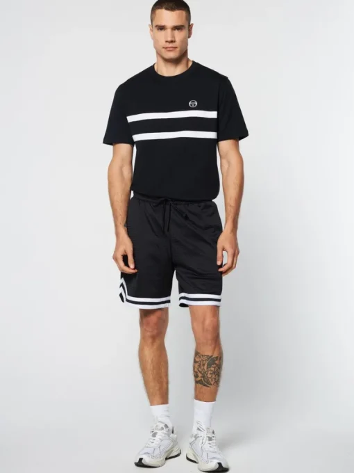 Online Spazio Banda Mesh Short- Black Beauty Matching Separates
