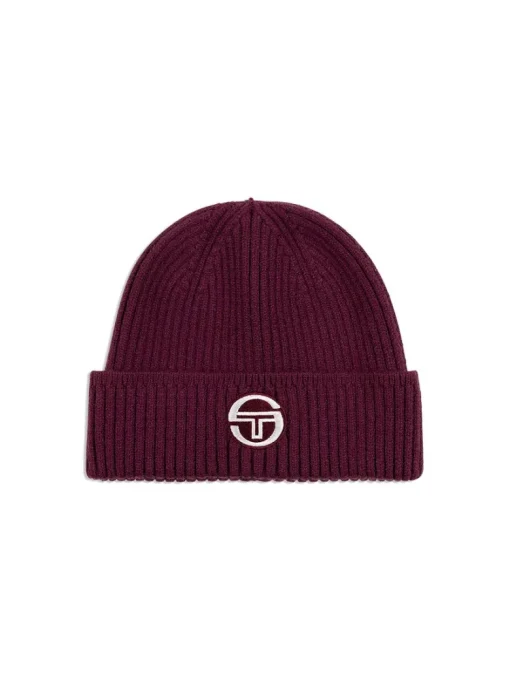 Discount Tacchini Beanie-Grape Wine Knitwear