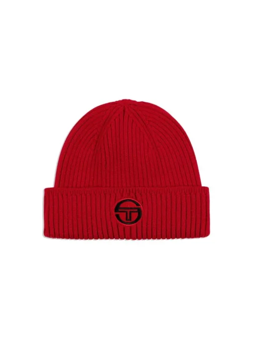 Hot Tacchini Beanie-Tango Red Headwear
