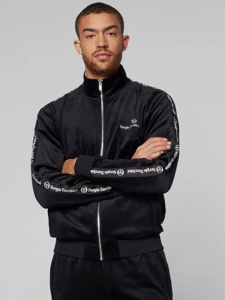 New Tipo Velour Track Jacket- Black Velour