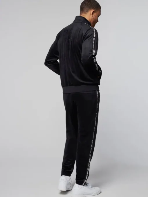 New Tipo Velour Track Jacket- Black Velour