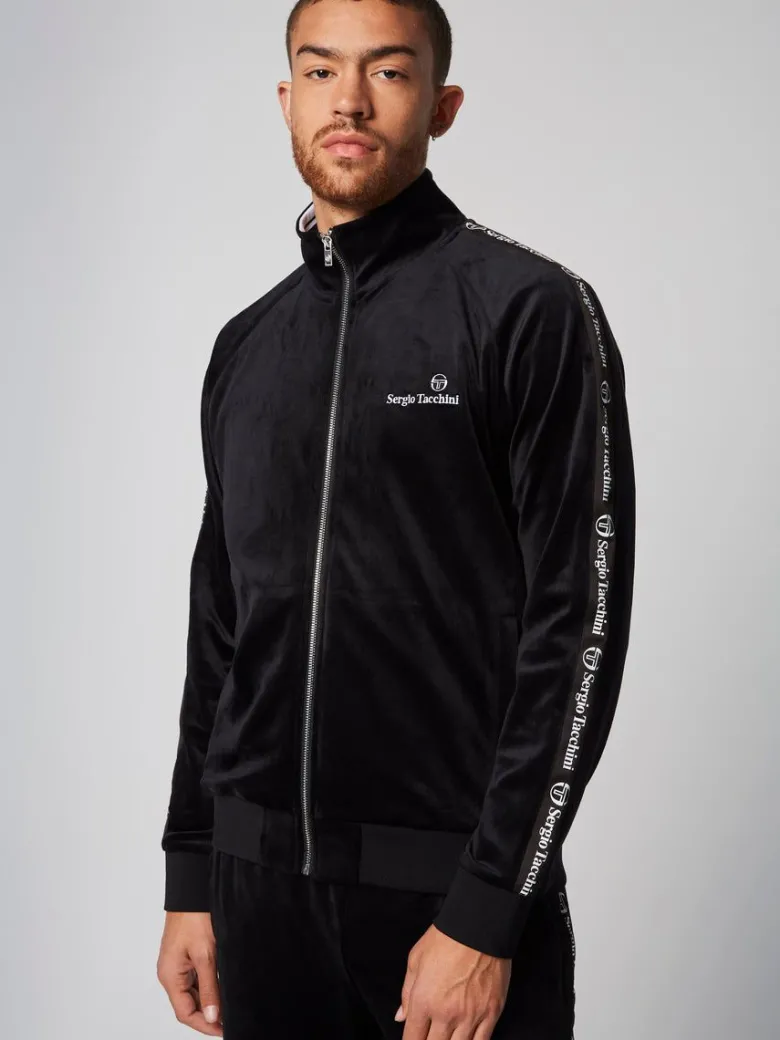 New Tipo Velour Track Jacket- Black Velour