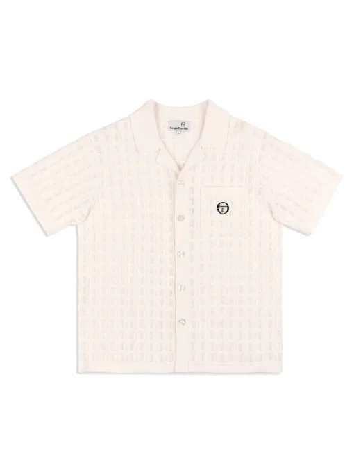 Sale Ulivo Crochet Shirt- Brilliant White Matching Separates