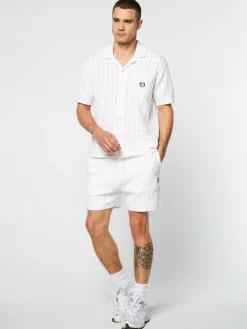 Sale Ulivo Crochet Shirt- Brilliant White Matching Separates