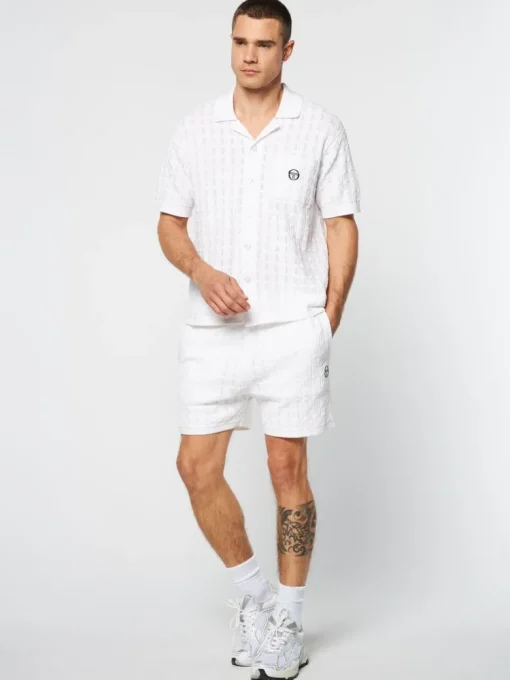 Sale Ulivo Crochet Shirt- Brilliant White Matching Separates