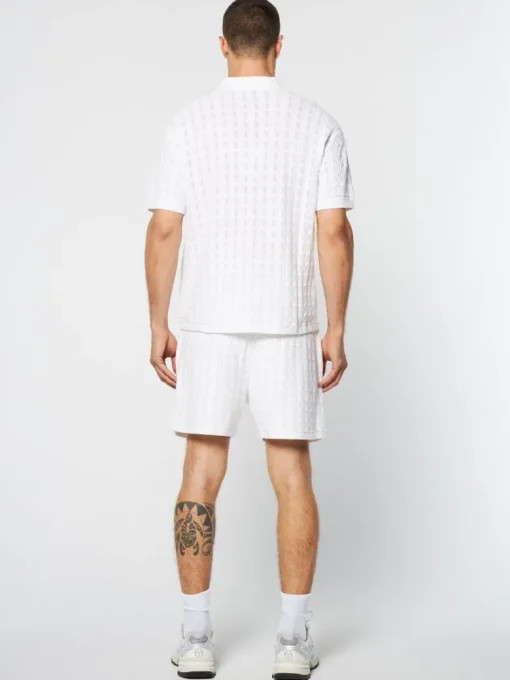 Sale Ulivo Crochet Shirt- Brilliant White Matching Separates