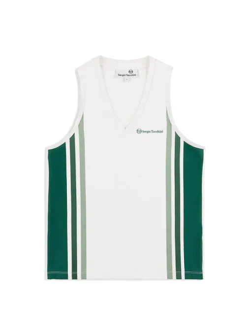 New Women'S Monza Tennis Tank- Brilliant White For The Court