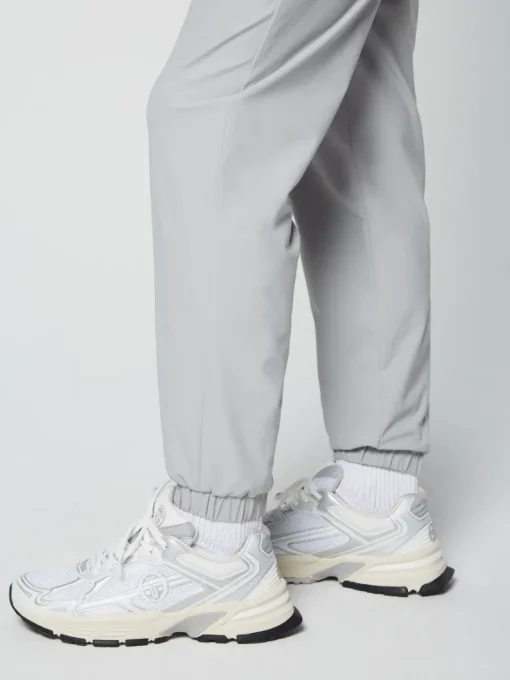 Sale Woven Cargo Jogger Pants- Heather Grey Nylon