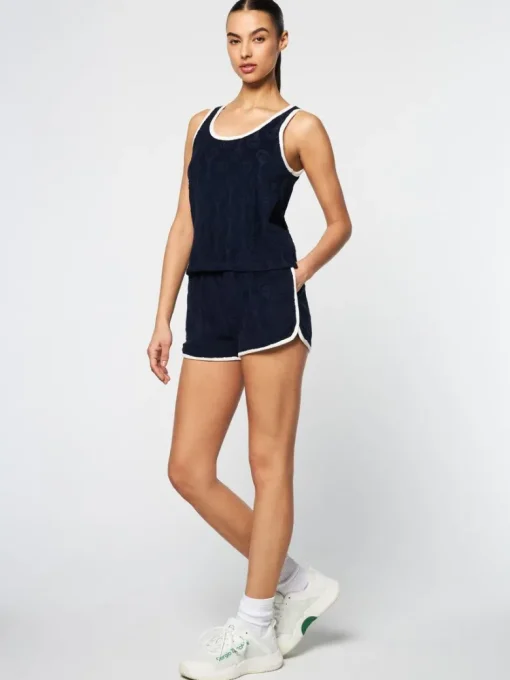 Sale Zona Tank- Maritime Blue Tops And Sports Bras