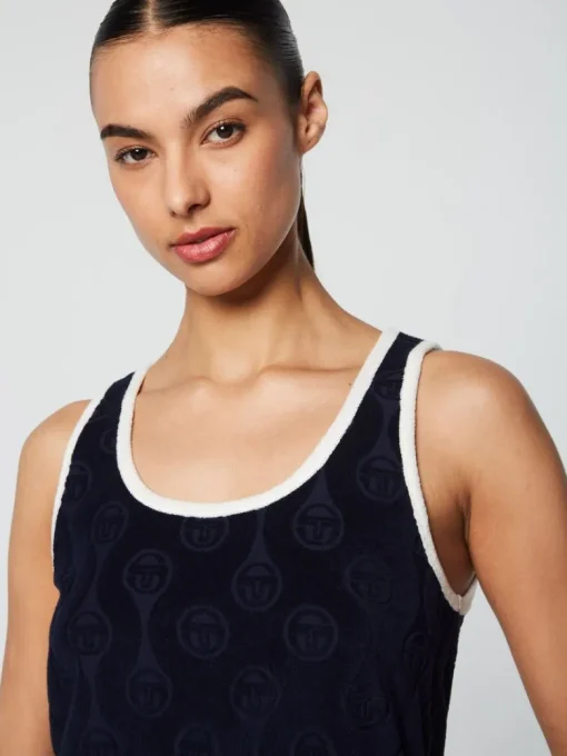 Sale Zona Tank- Maritime Blue Tops And Sports Bras